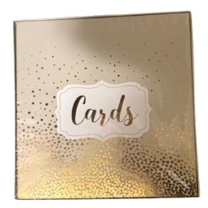 Gold “Cards” Decorative Box – Wedding / Event Décor